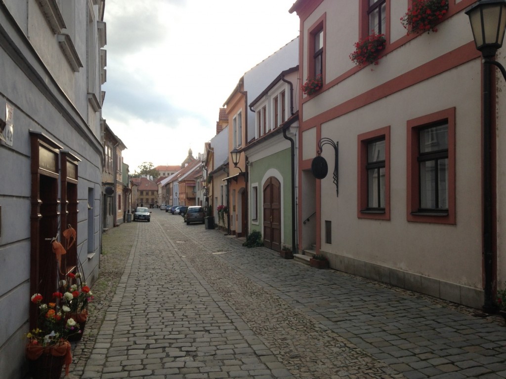 We stayed in Trebic in the old town, at Penzion u Synagogy, a hotel right next to, and run by, the Synagogue.